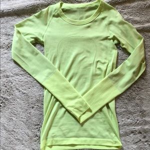 Neon Yellow Lululemon Long Sleeve